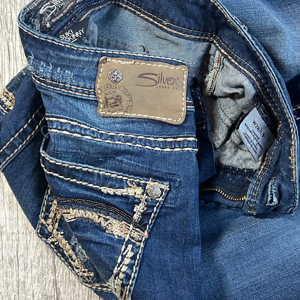Silver Jeans SUKI High Skinny‎ Women’s Jeans Size 28 Color Blue